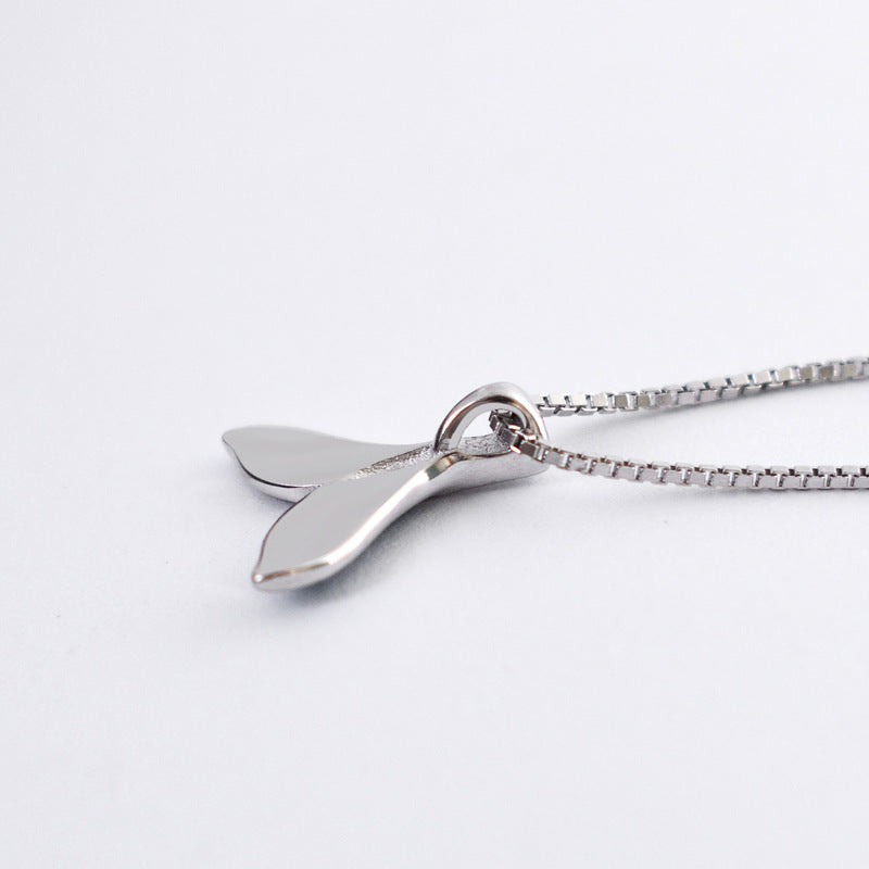 Luxyin S925 Silver Mermaid Tail Necklace - Cute & Fresh!