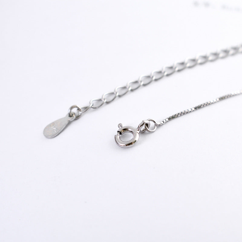 Luxyin S925 Silver Mermaid Tail Necklace - Cute & Fresh!