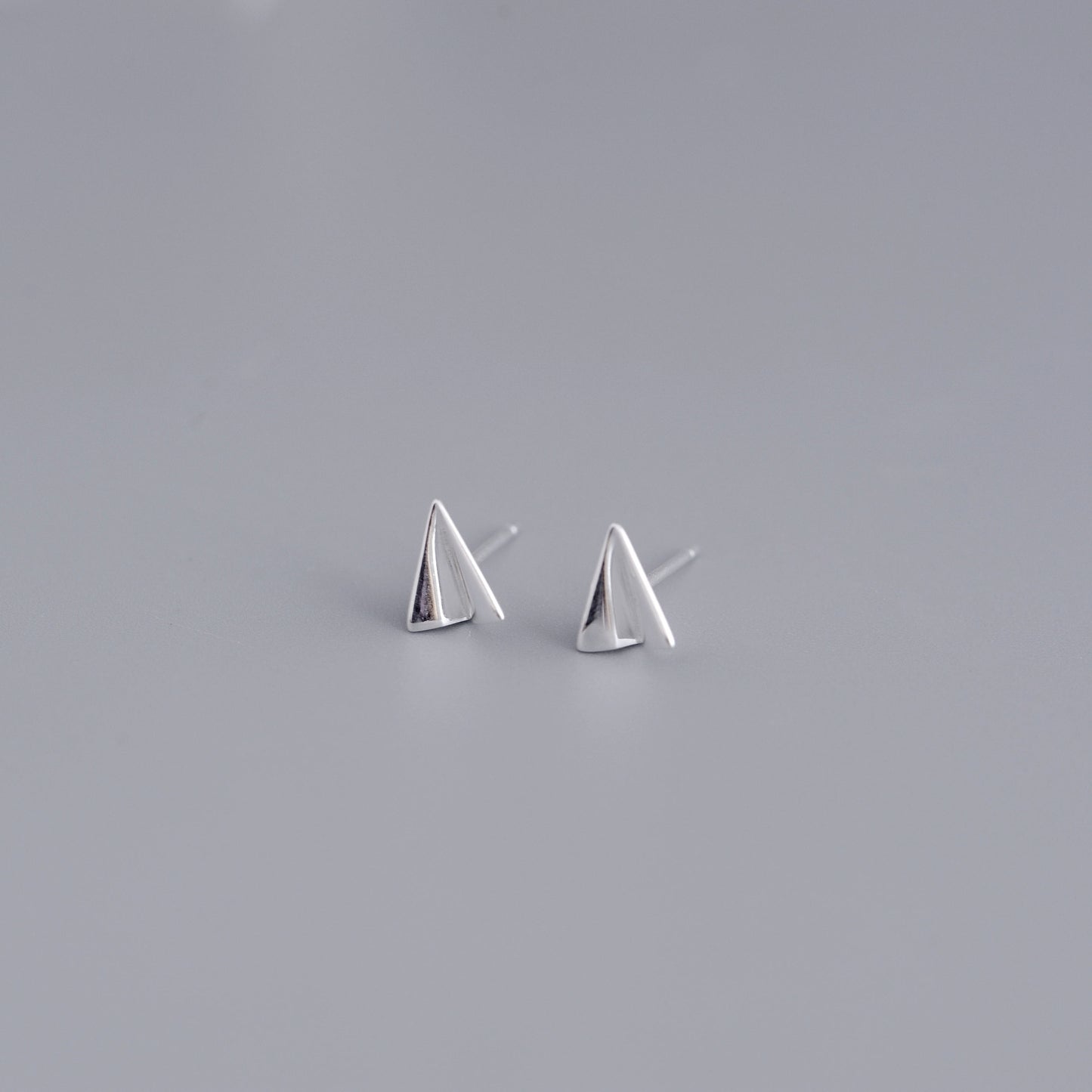 Luxyin 925 Silver Paper Airplane Stud Earrings - Sweet & Whimsical