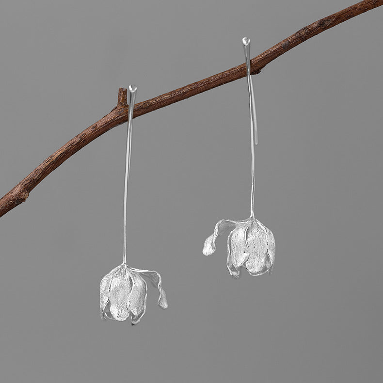 Luxyin Tulip Dream 925 Silver Earrings