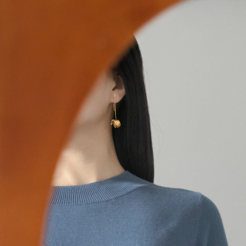 Luxyin Tulip Dream 925 Silver Earrings