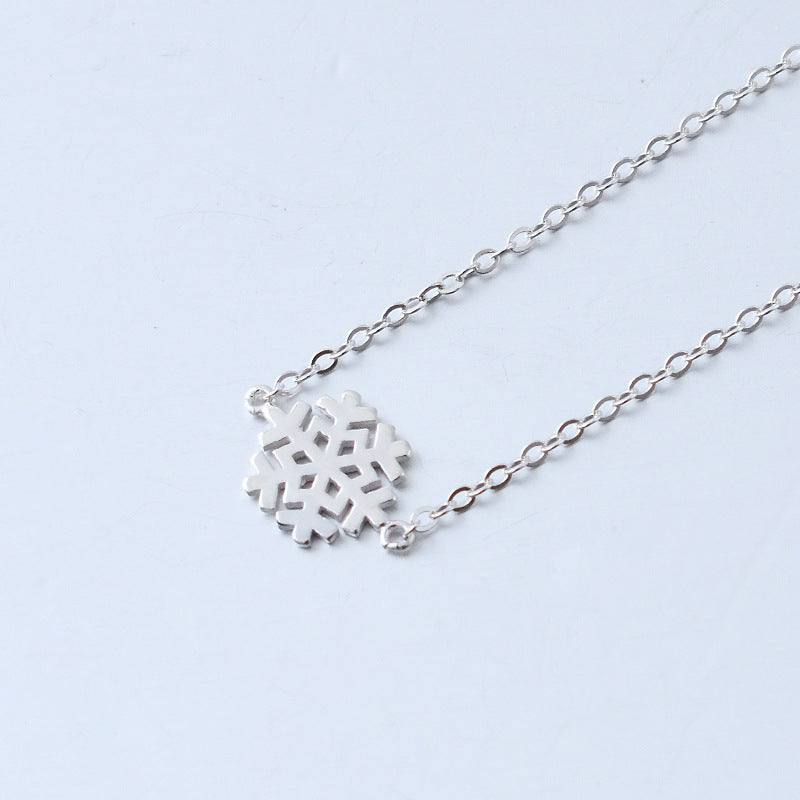 Luxyin S925 Silver Dainty Snowflake Bracelet