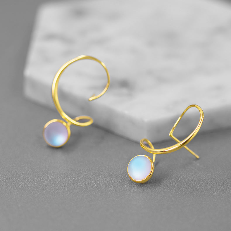 Luxyin Glass Bead Serpentine Earrings - Chic Dangles