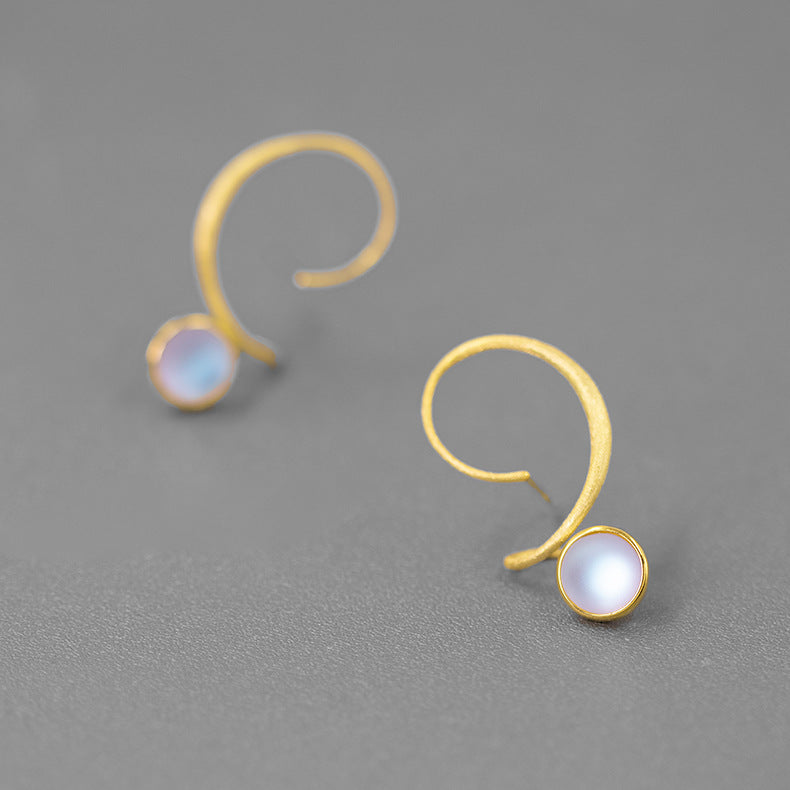 Luxyin Glass Bead Serpentine Earrings - Chic Dangles