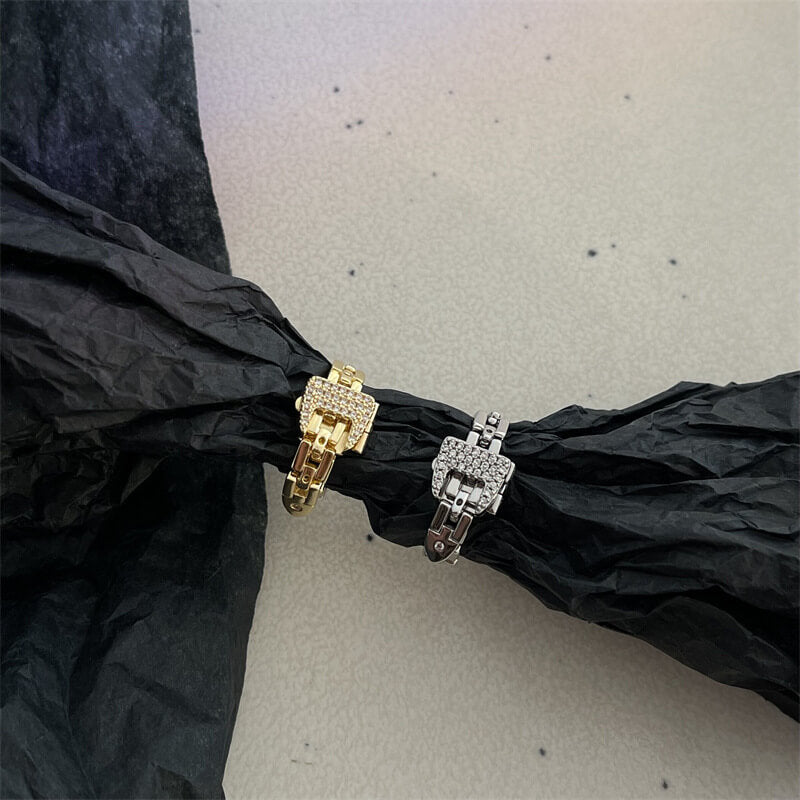 Anillo de fidget de cadena de banda resistente
