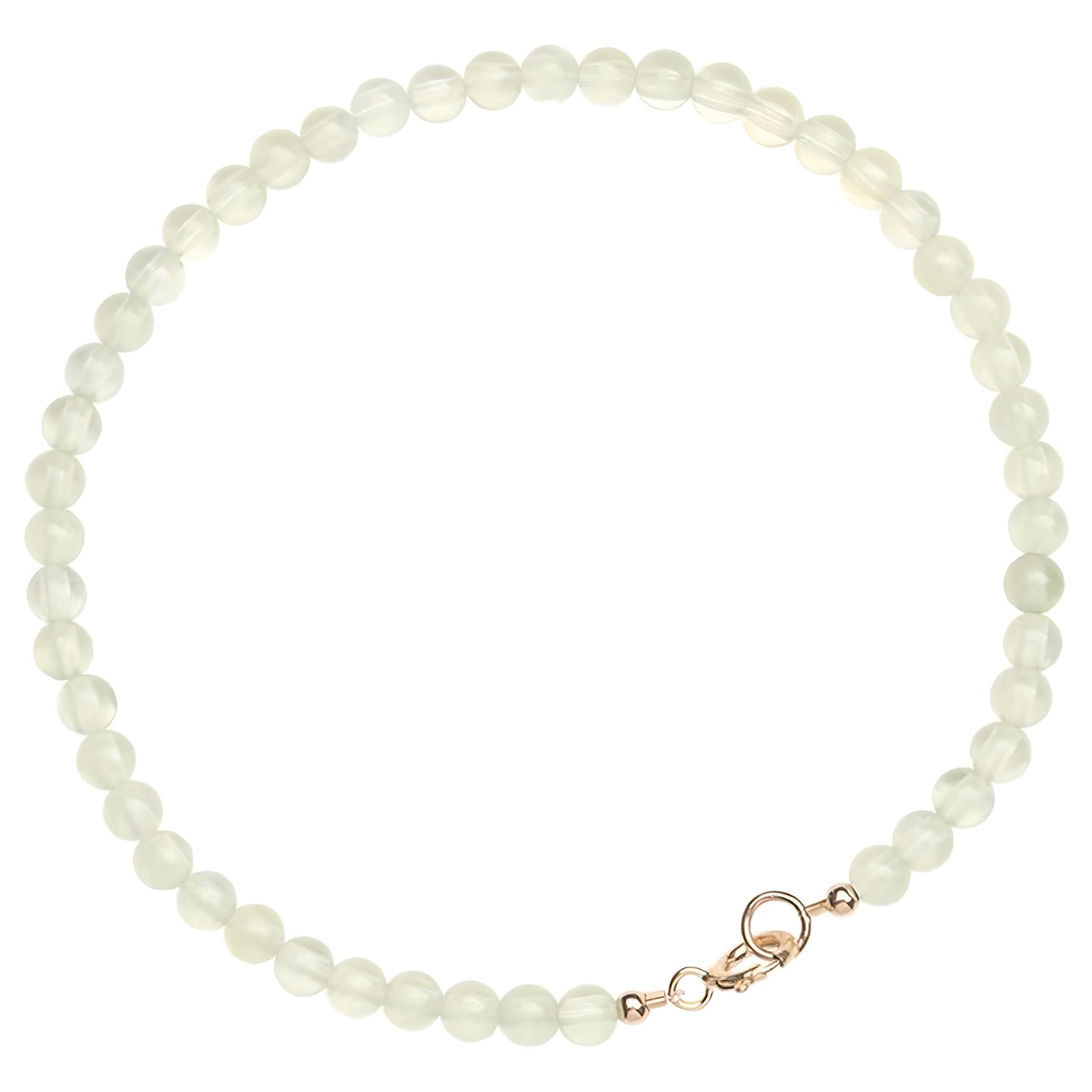 Luxyin Daisy Prehnite Crystal Bead Bracelet