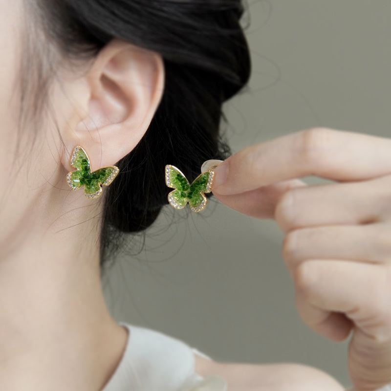 Luxyin Lucy Butterfly Clip On Earrings
