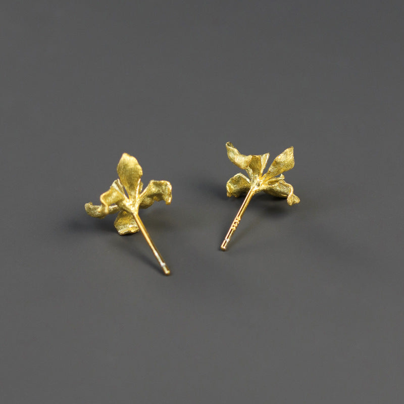 Luxyin Van Gogh Iris 925 Silver Earrings