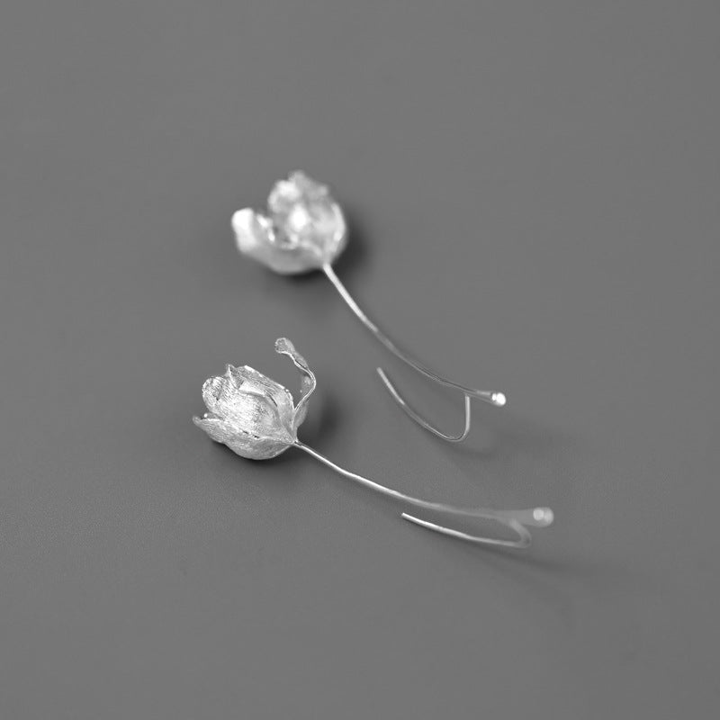 Luxyin Tulip Dream 925 Silver Earrings