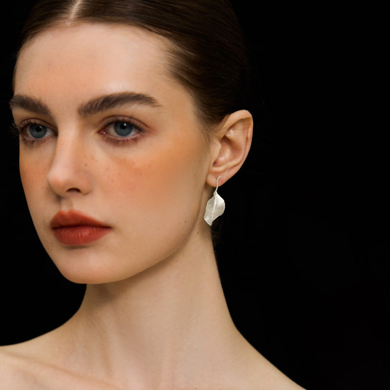 Luxyin Autumn Leaves 925 Silver Earrings