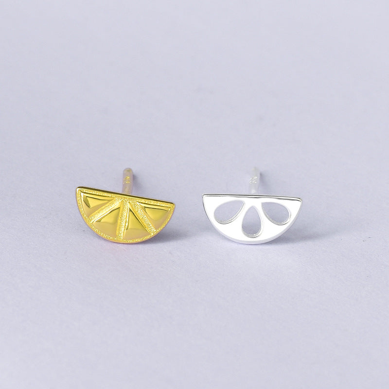 Luxyin Lemon Zest S925 Silver Stud Earrings
