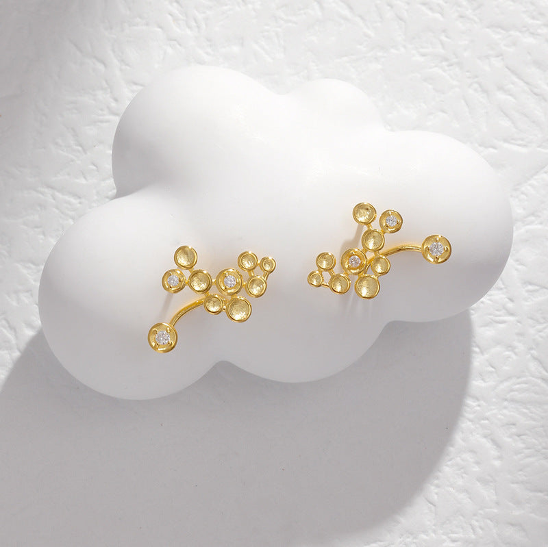 Luxyin Celestial Sparkle Studs - Sterling Silver Star Earrings ✨