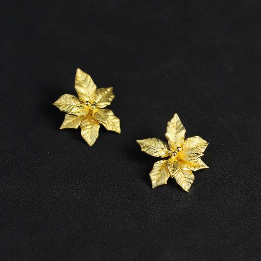 Luxyin Floral Whispers: Sterling Silver Earrings