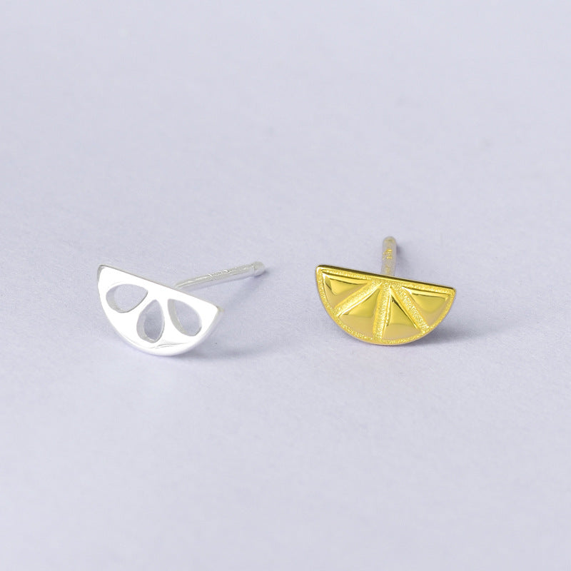 Luxyin Lemon Zest S925 Silver Stud Earrings