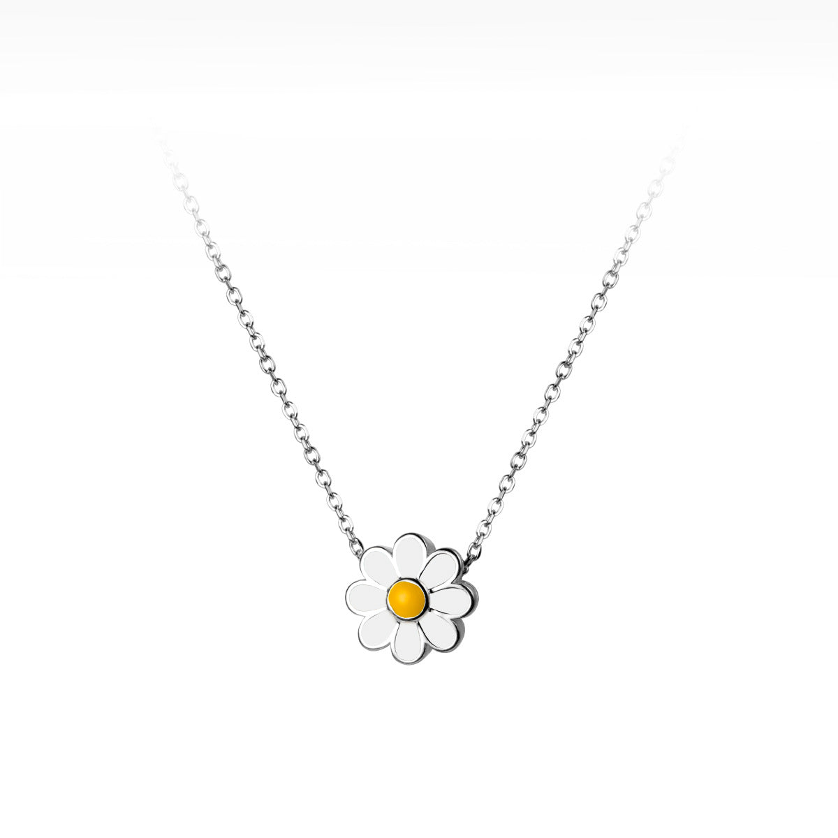 Luxyin Daisy Dreams Sterling Silver Necklace