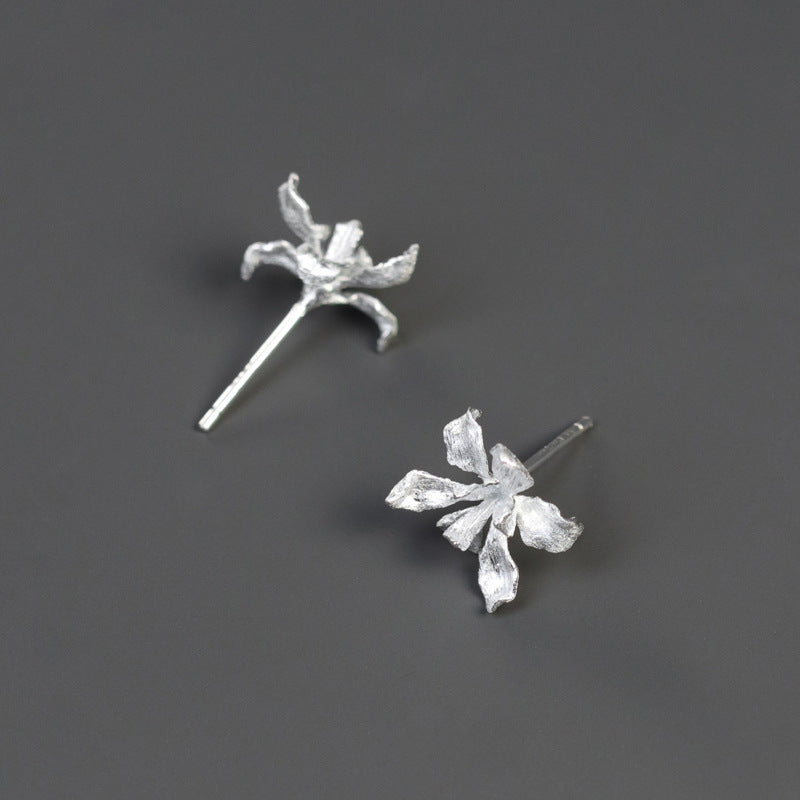 Luxyin Van Gogh Iris 925 Silver Earrings