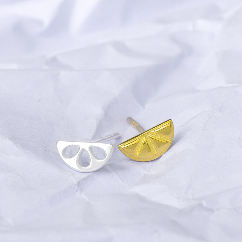 Luxyin Lemon Zest S925 Silver Stud Earrings