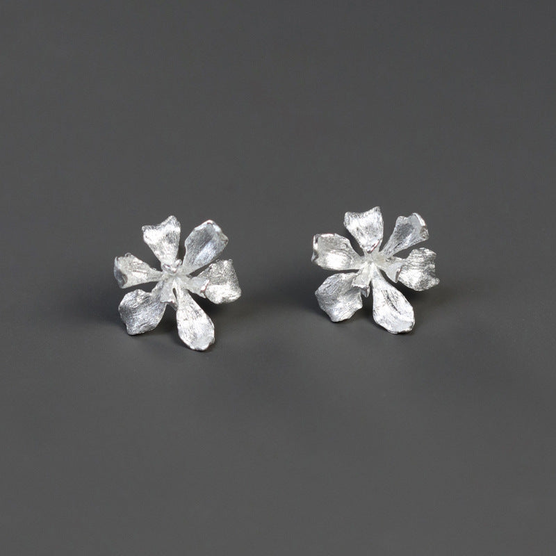 Luxyin Van Gogh Iris 925 Silver Earrings