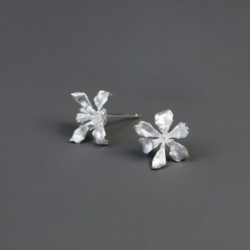 Luxyin Van Gogh Iris 925 Silver Earrings