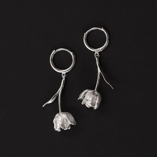 Luxyin Whimsical Tulip Dangle Earrings