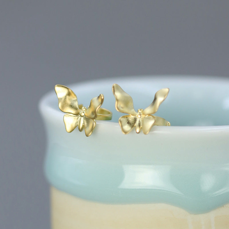 Luxyin Sterling Silver Flutter Cuffs - Ear Candy!
