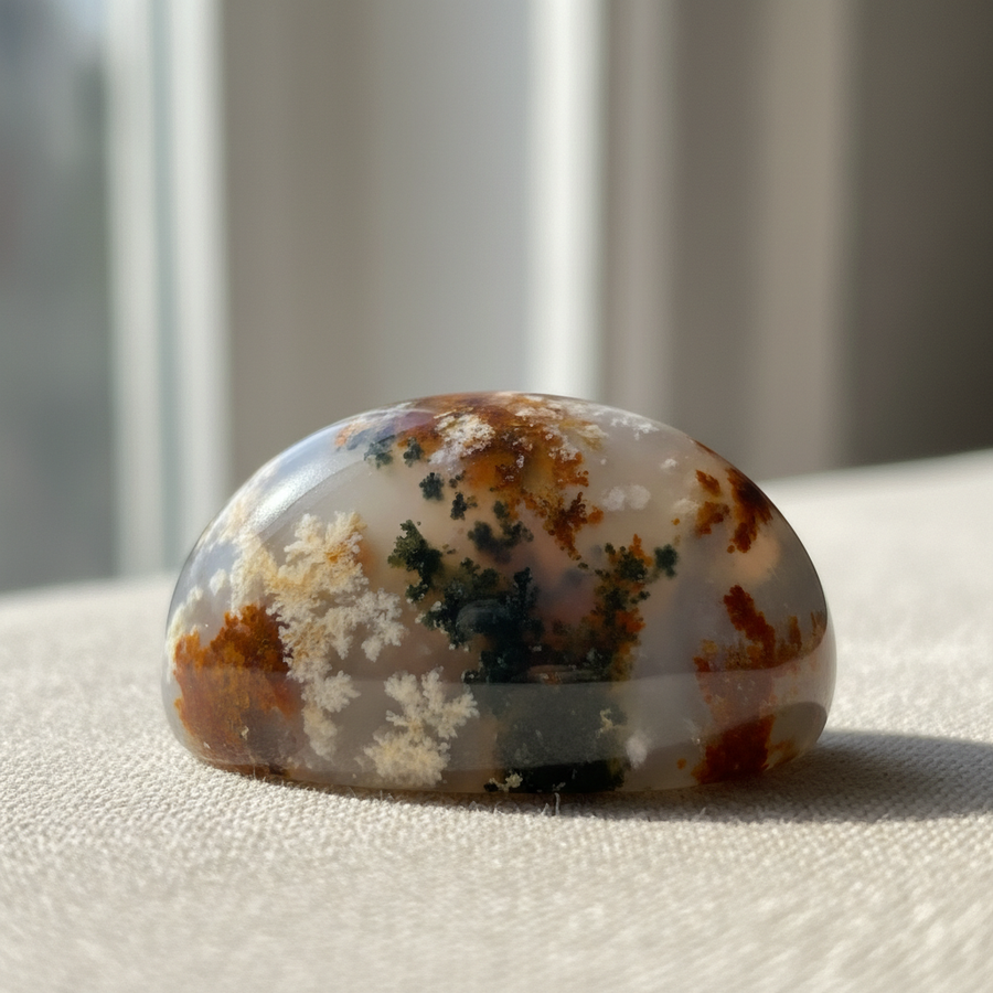 Dendritic Agate crystal close-up