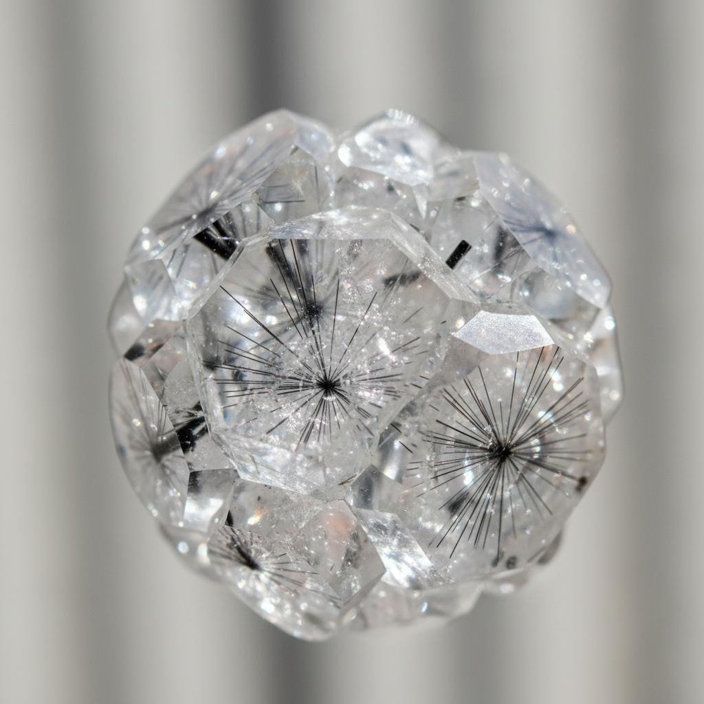 Hollandite In Quartz crystal