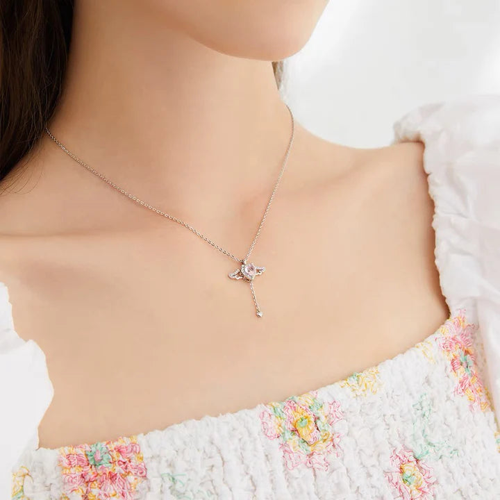 Luxyin Alison Flying Angel Necklace