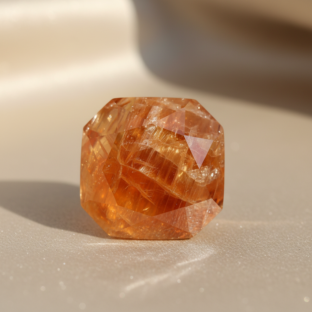 Orange Selenite crystal