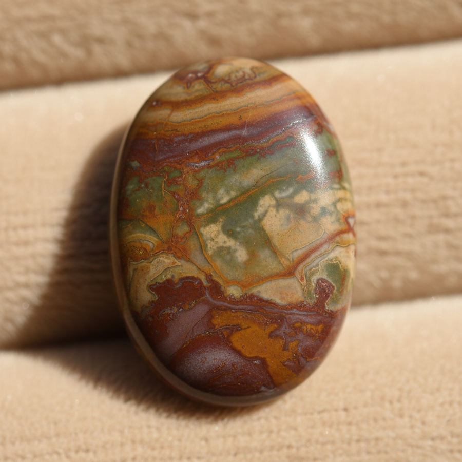 Picture Jasper crystal close-up