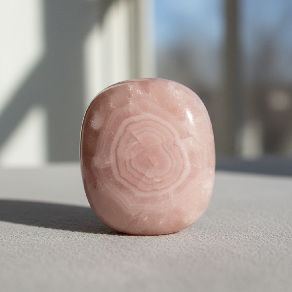 Pink Aragonite crystal