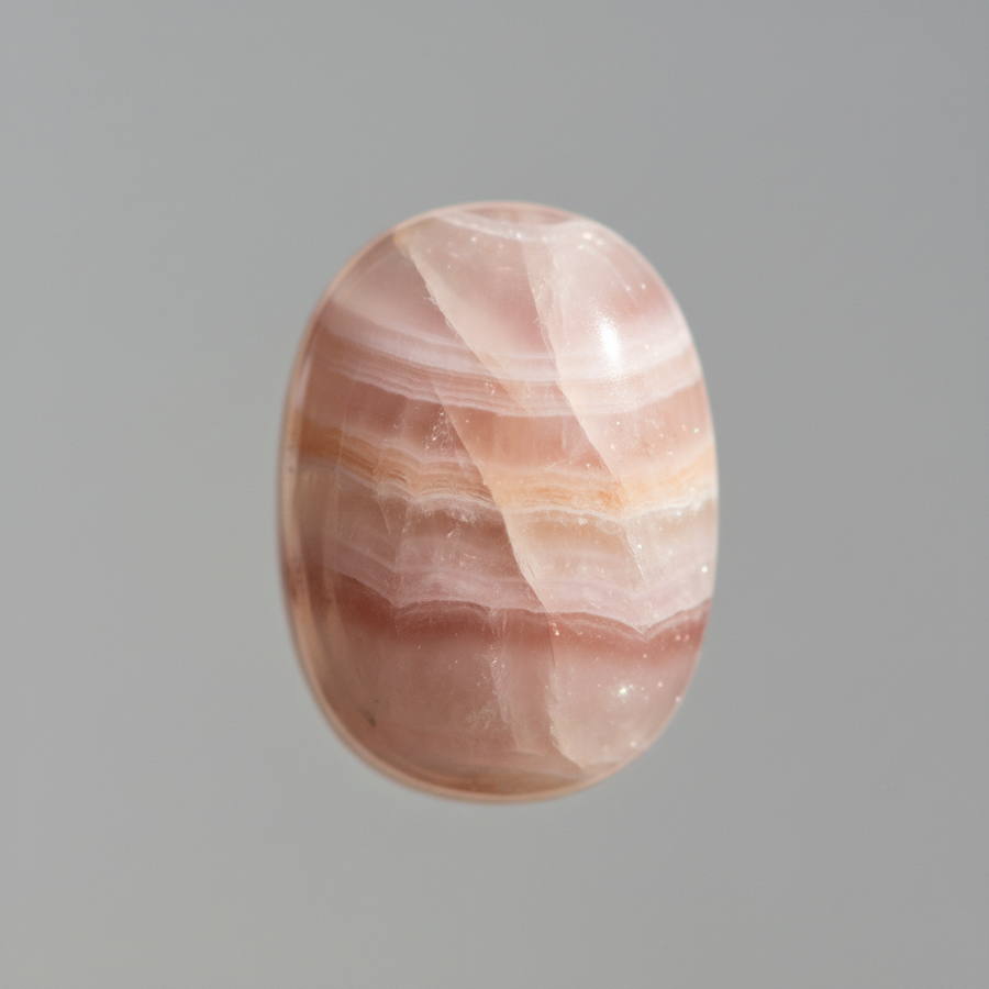 Pink Lace Chalcedony crystal close-up