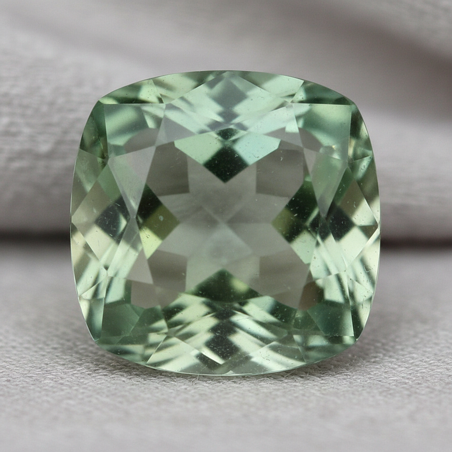 Prasiolite Green Amethyst crystal close-up