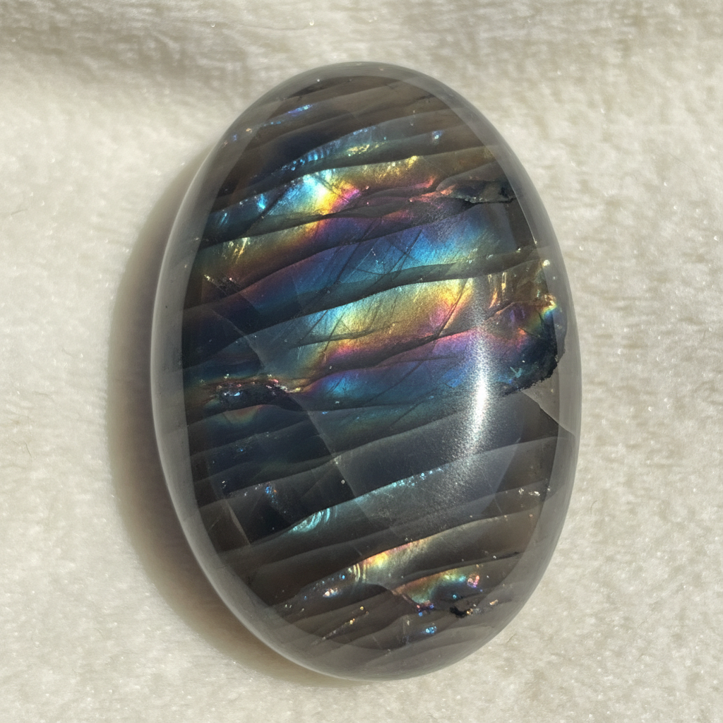 Rainbow Obsidian crystal