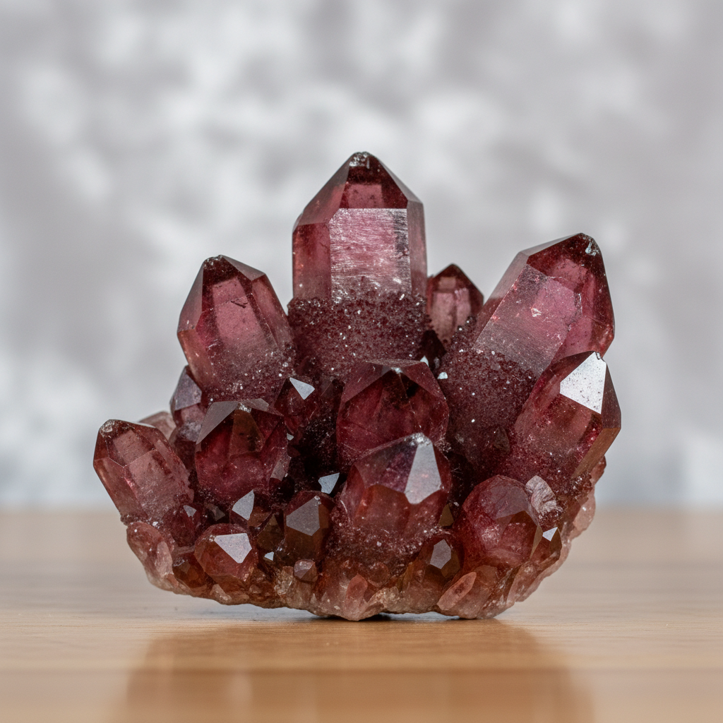 Red Quartz crystal