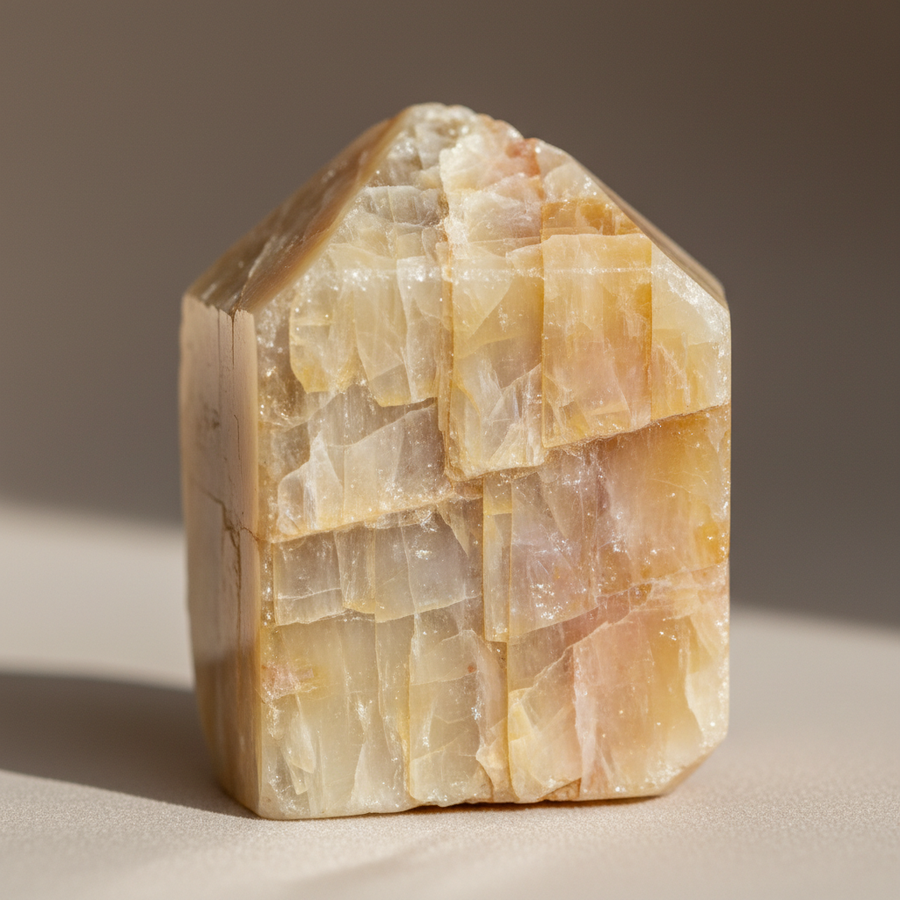 Sanidine crystal close-up