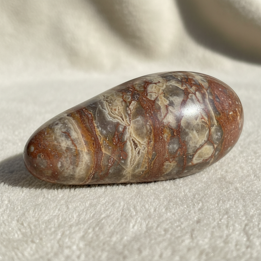Shiva Lingam crystal close-up