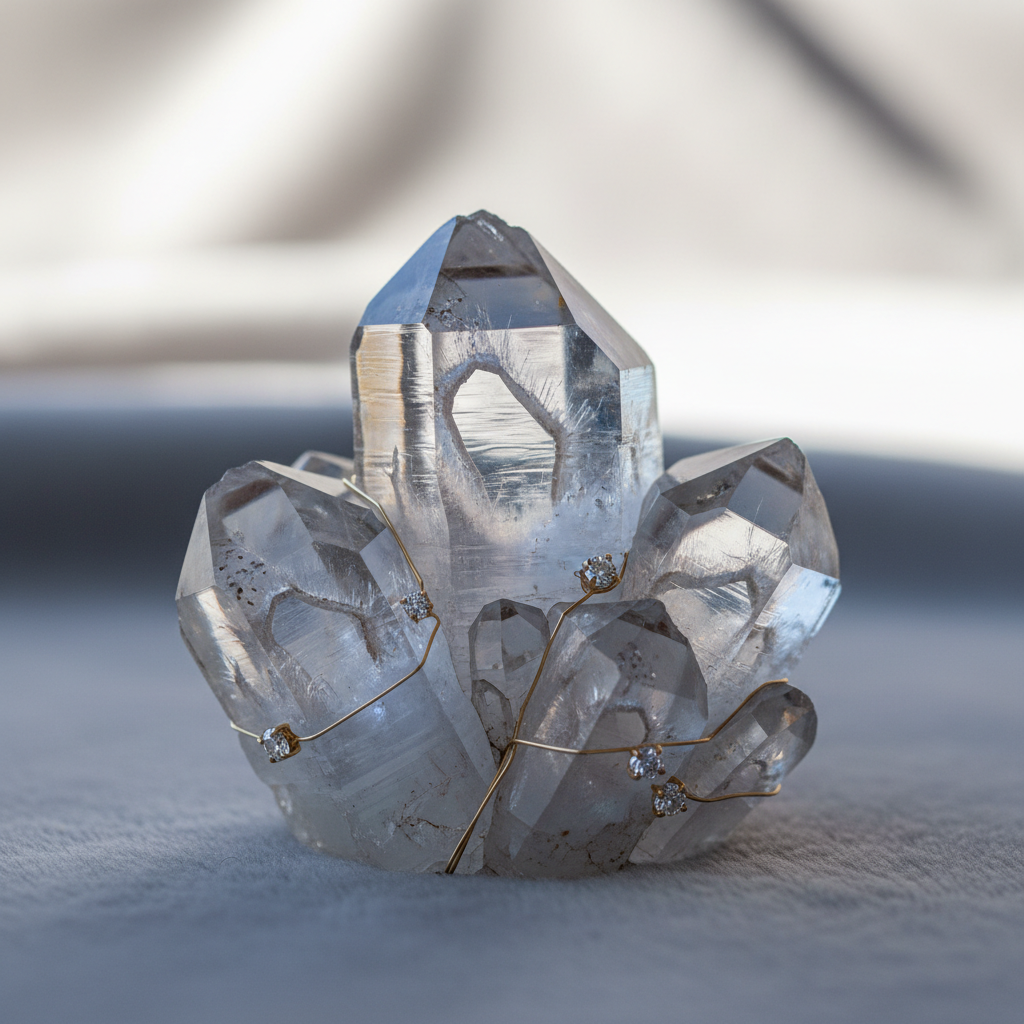 Skeletal Quartz crystal