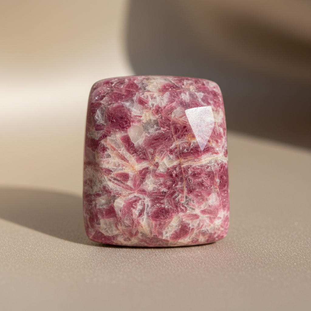 Thulite crystal