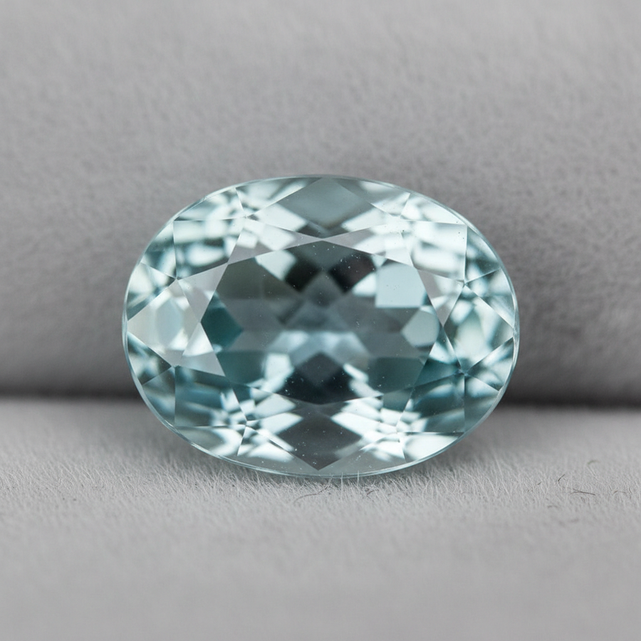 Aquamarine crystal close-up