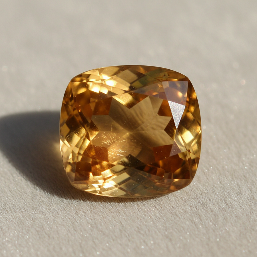 Citrine crystal close-up