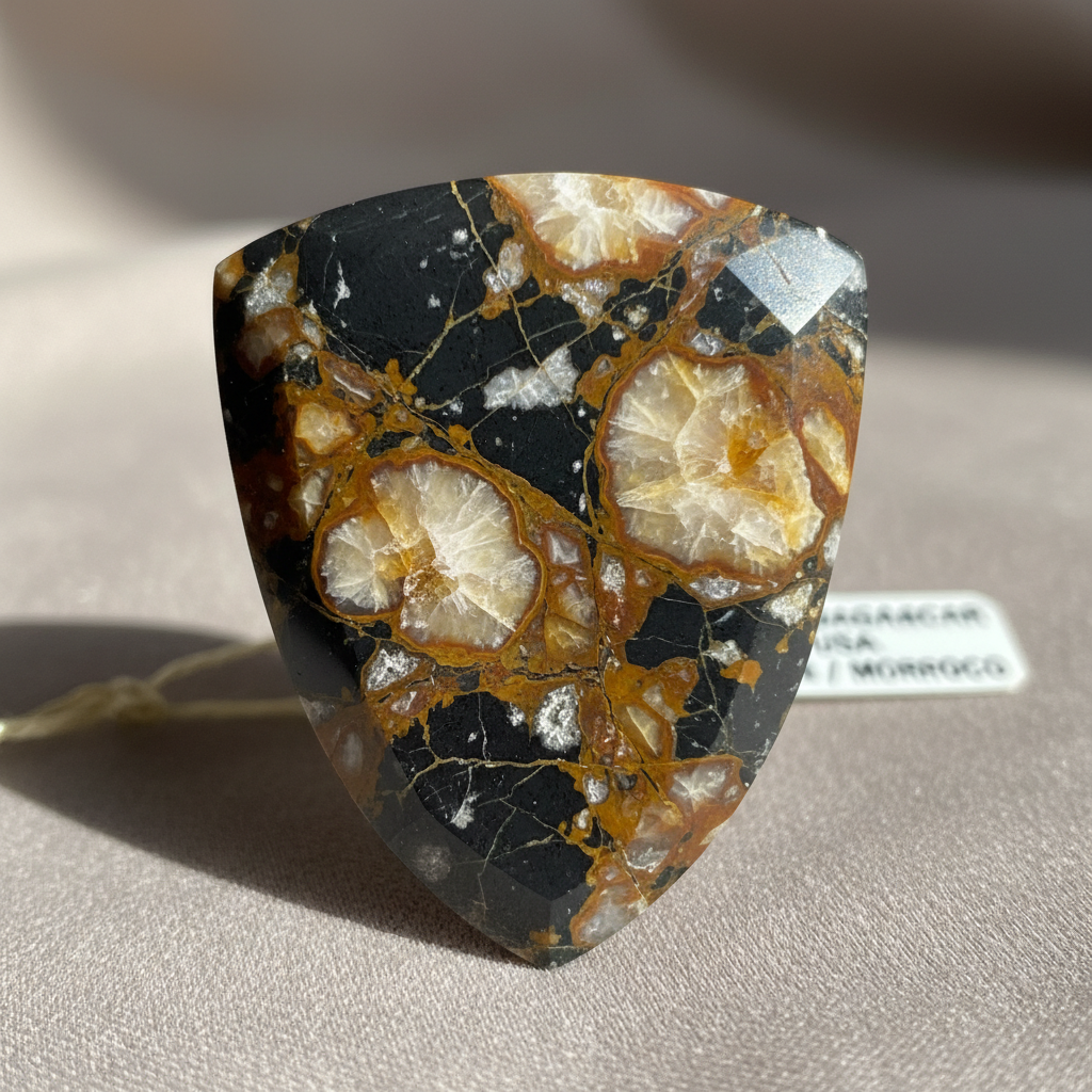 Black Septarian crystal