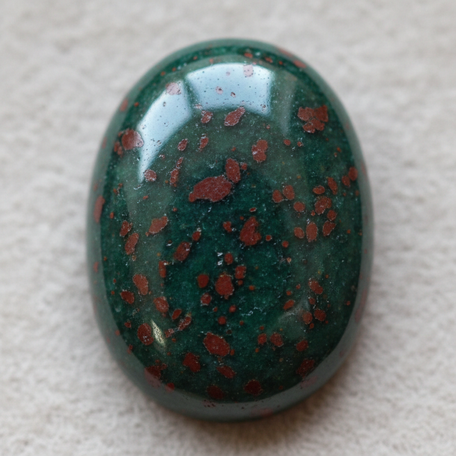 Bloodstone crystal close-up
