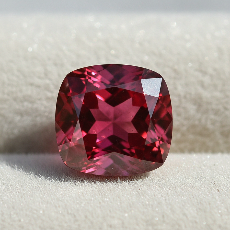 Ruby crystal close-up