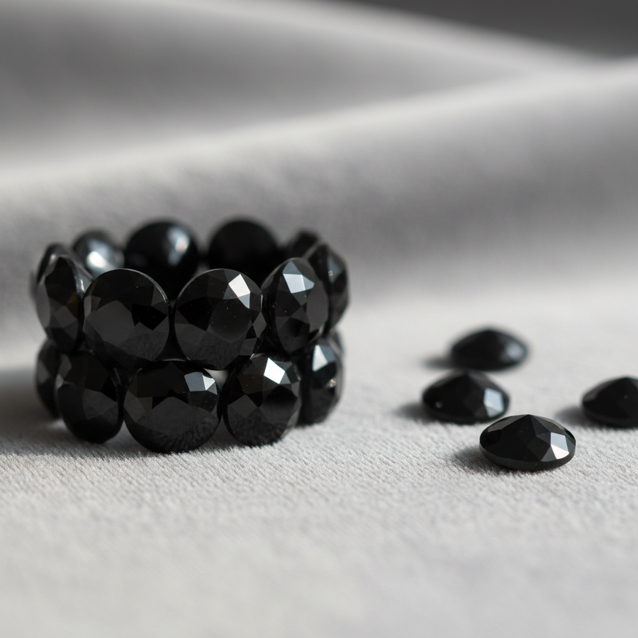 Black Spinel crystal close-up