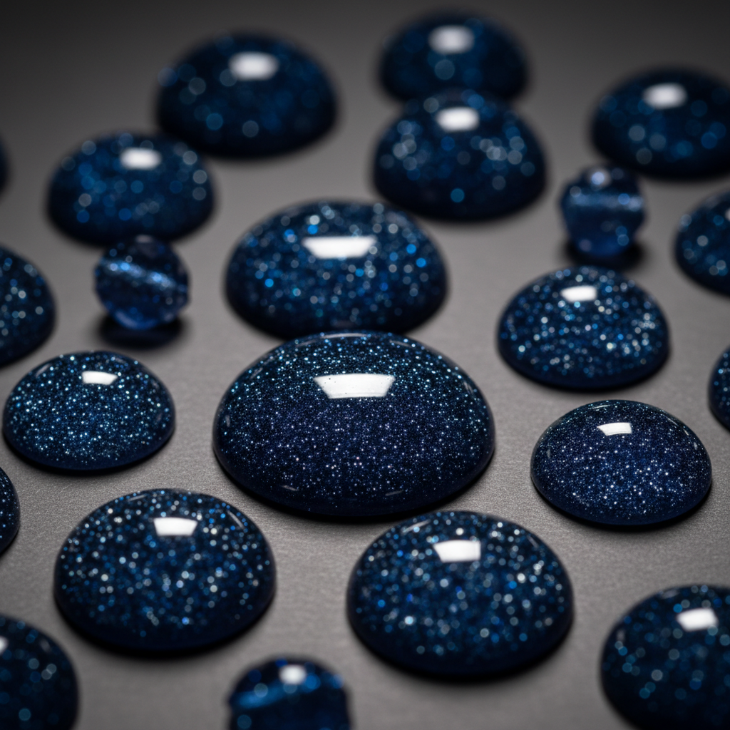 Blue Goldstone crystal