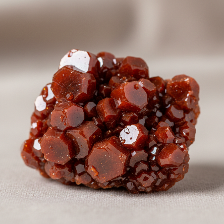 Vanadinite crystal close-up