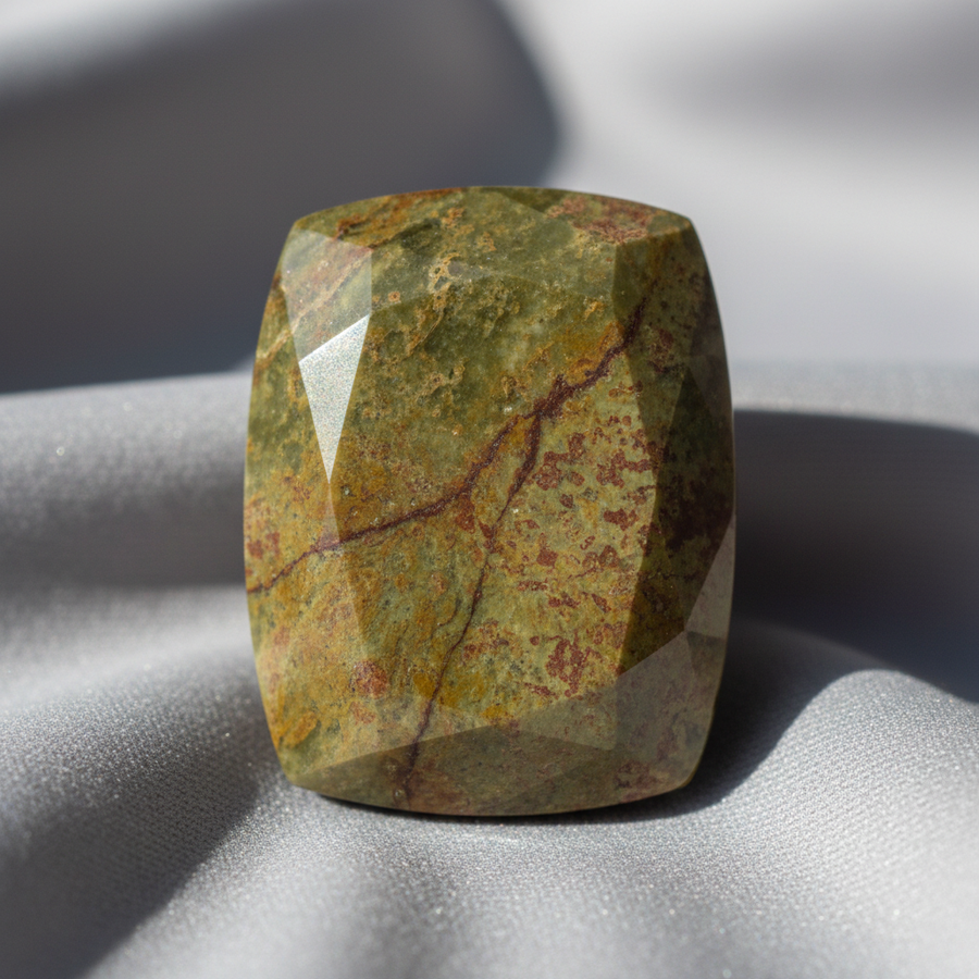 Vesuvianite crystal close-up