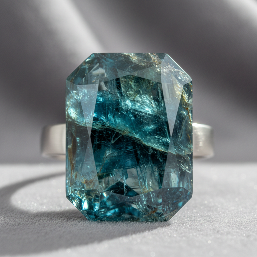 Vivianite crystal close-up