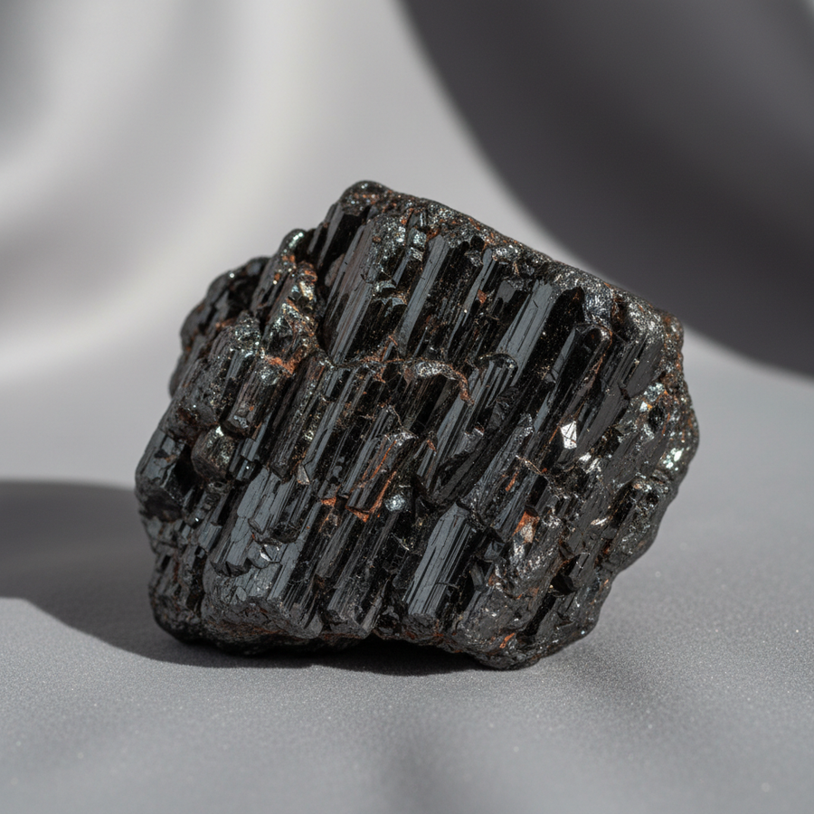 Wolframite crystal close-up